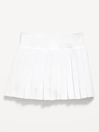High-Waisted Pleated Performance Skort for Girls