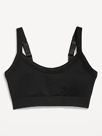 Light Support Fluid Seamless Ribbed Sports Bra