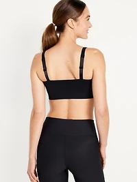 Light Support Fluid Seamless Ribbed Sports Bra