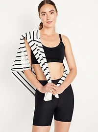 Light Support Fluid Seamless Ribbed Sports Bra