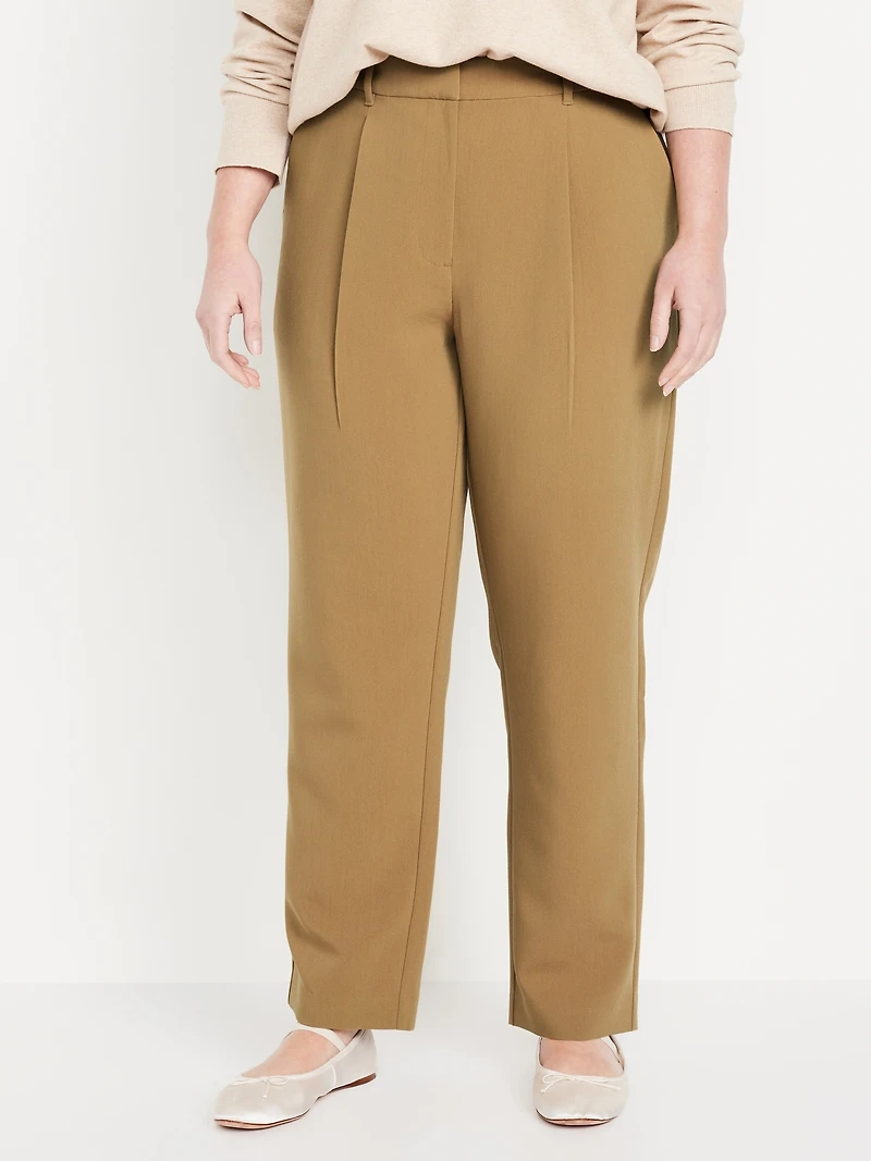 Extra High-Waisted Taylor Trouser Straight Pants