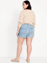 High-Waisted Wow Jean Shorts -- 3-inch inseam