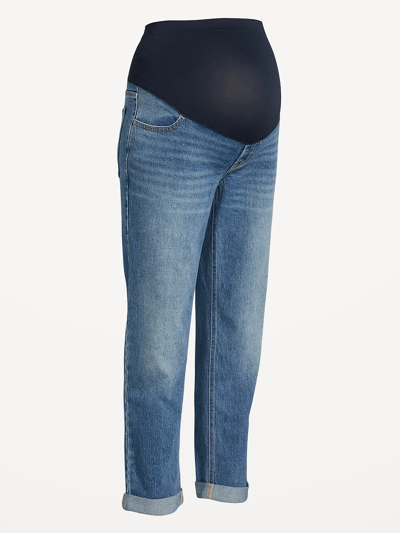 Maternity Full Panel Wow Boyfriend Jeans