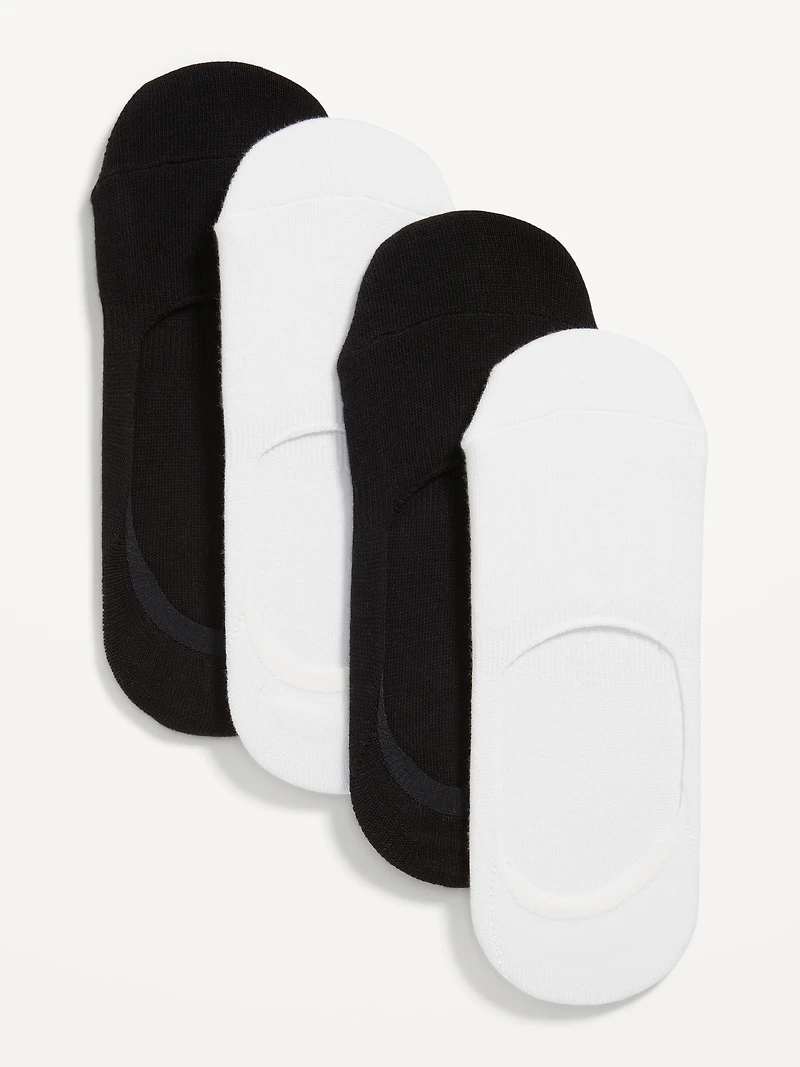 4-Pack No Show Socks