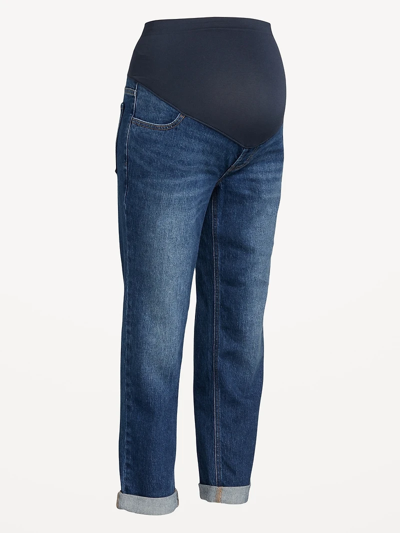 Maternity Full-Panel Wow Boyfriend Jeans