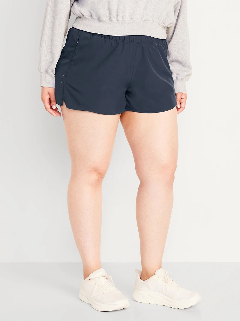 Mid-Rise StretchTech Run Shorts - 3-inch inseam