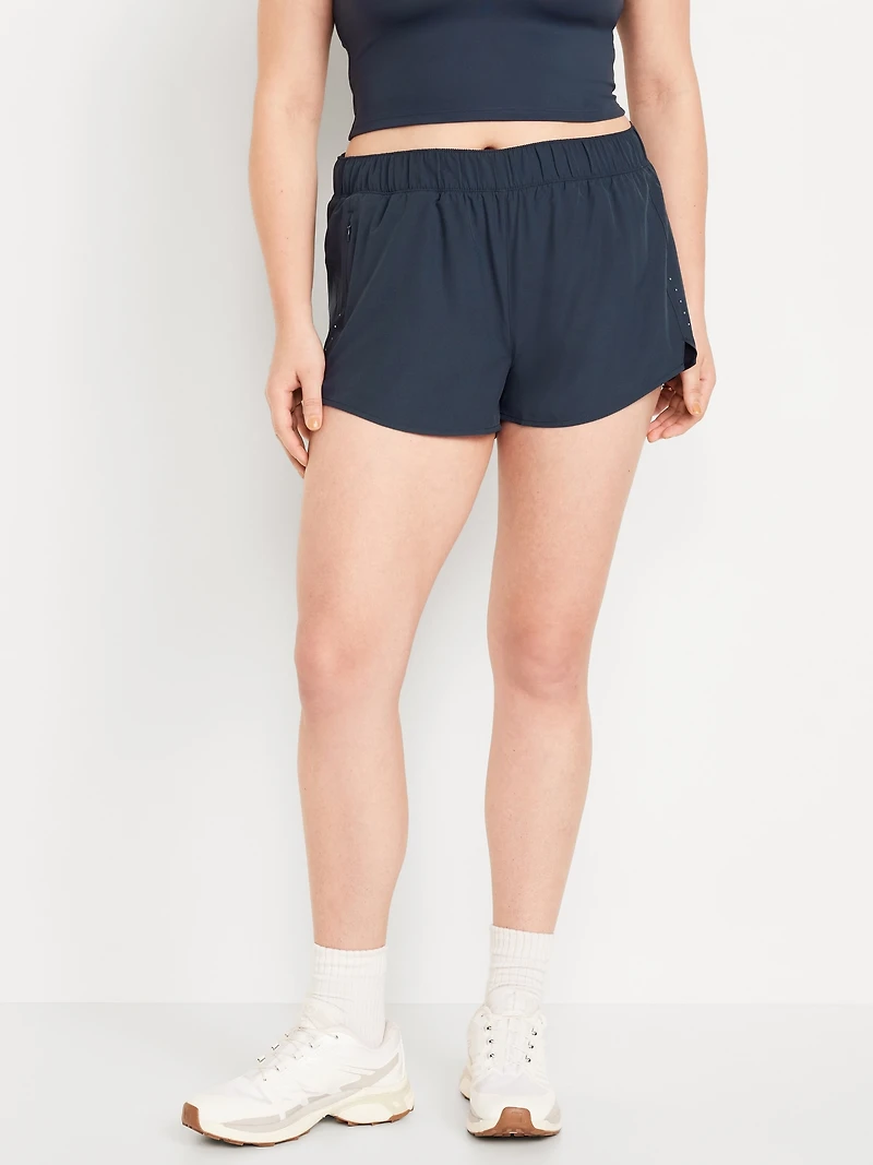 Mid-Rise StretchTech Run Shorts - 3-inch inseam