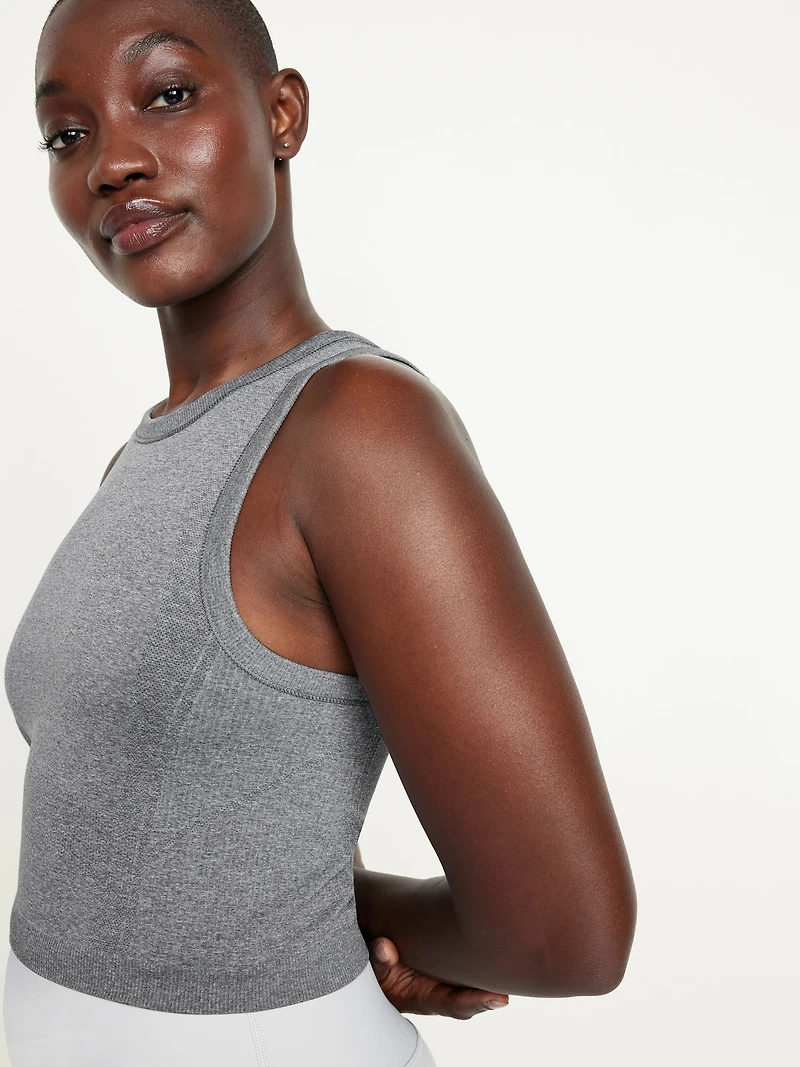 Fluid Seamless Fitted Crop Tank Top