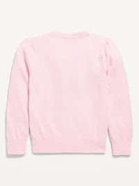 School Uniform Button-Up Cardigan for Girls