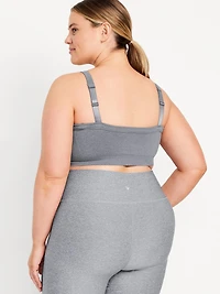 Light Support Fluid Seamless Ribbed Sports Bra