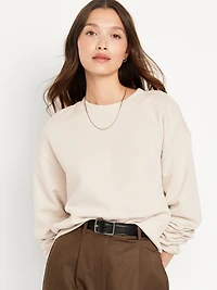 SoComfy Drop-Shoulder Crew-Neck Sweatshirt