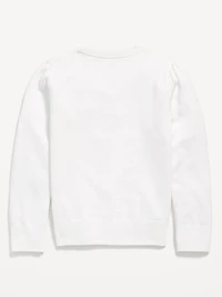 School Uniform Button-Up Cardigan for Girls