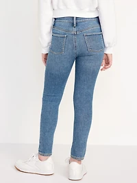 High-Waisted Rockstar 360° Stretch Ripped Jeggings for Girls