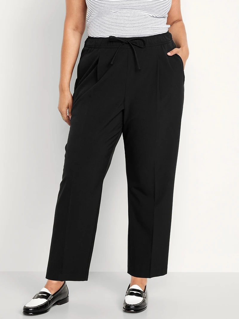 High-Waisted Billie Straight Ankle Trouser