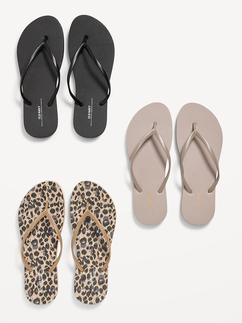 Flip-Flop Sandals 3-Pack (Partially Plant-Based