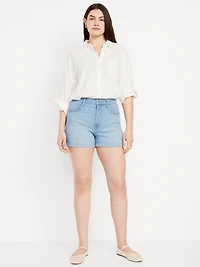 High-Waisted Wow Jean Shorts -- 3-inch inseam