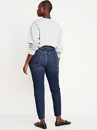 High-Waisted Button-Fly OG Straight Ankle Jeans