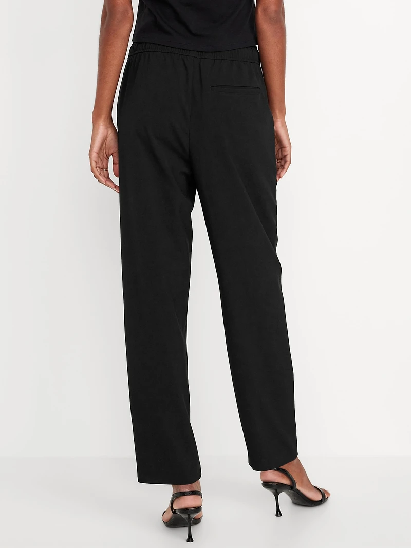 High-Waisted Billie Straight Ankle Trouser