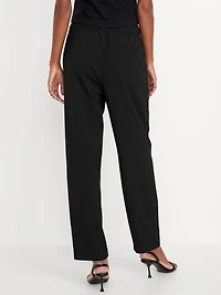 High-Waisted Billie Straight Ankle Trouser