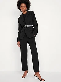 High-Waisted Billie Straight Ankle Trouser