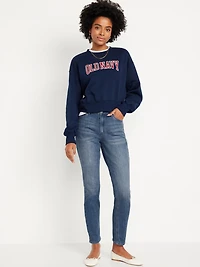High-Waisted Wow Straight Ankle Jeans