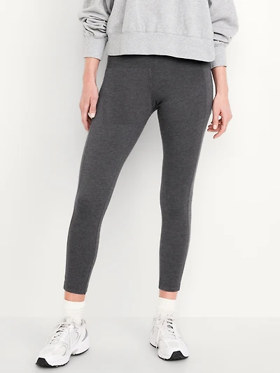 High-Waisted Fashion Layering 7/8 Legging
