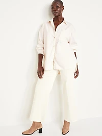 Boyfriend Button-Down Jean Tunic