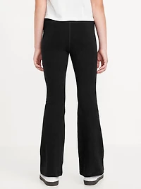 High-Waisted PowerChill Side-Ruched Flared Leggings for Girls