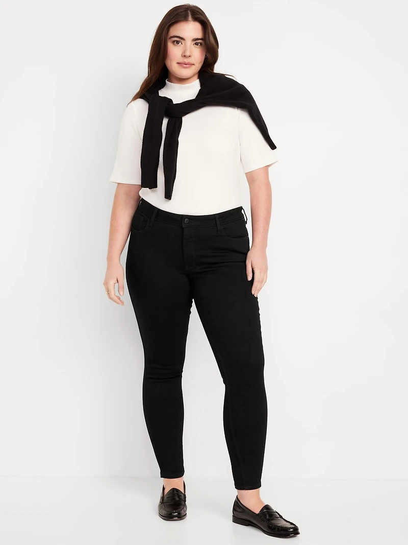 Mid-Rise Rockstar Super-Skinny Jeans