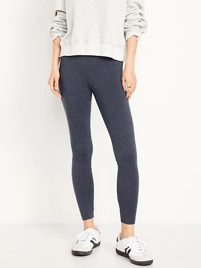 Mid-Rise Jersey Fashion Layering Leggings