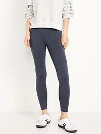 Mid-Rise Jersey Fashion Layering Leggings