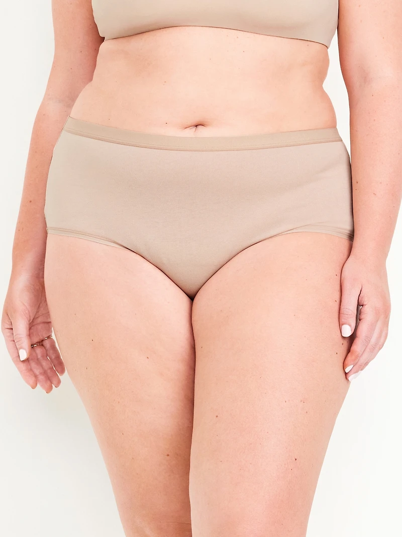 High-Waisted Everyday Brief Cotton Underwear