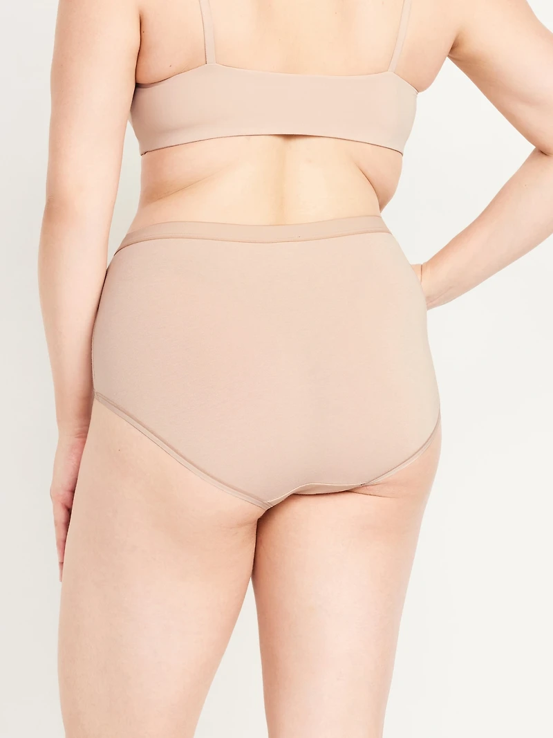 High-Waisted Everyday Brief Cotton Underwear
