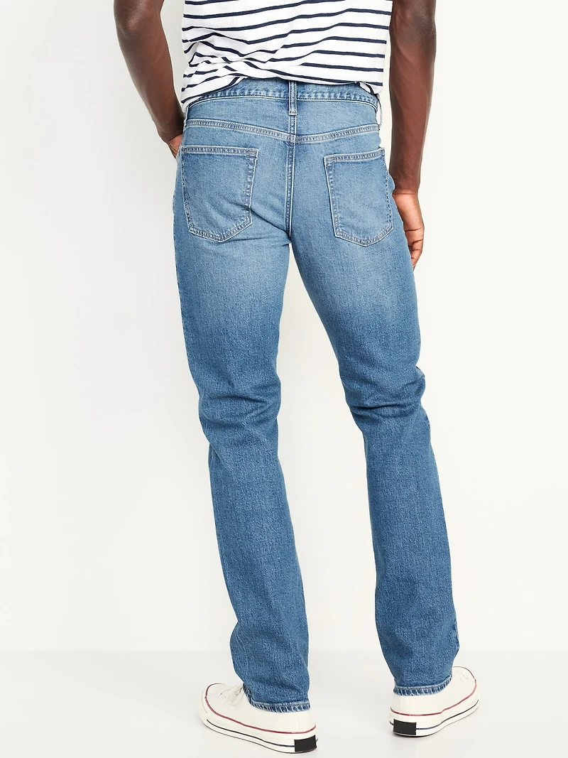 Straight Five-Pocket Built-In Flex Jeans
