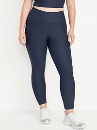 High-Waisted PowerSoft Ribbed Pocket Leggings