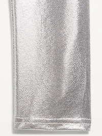Shiny Foil Print Leggings for Girls