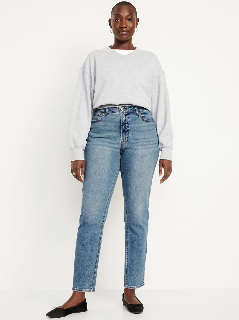 Curvy High-Waisted OG Straight Ankle Jeans