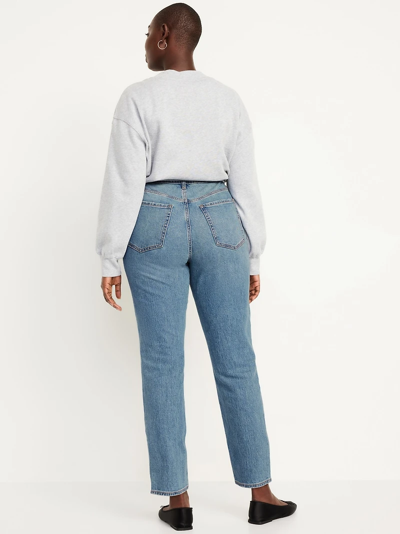 Curvy High-Waisted OG Straight Ankle Jeans