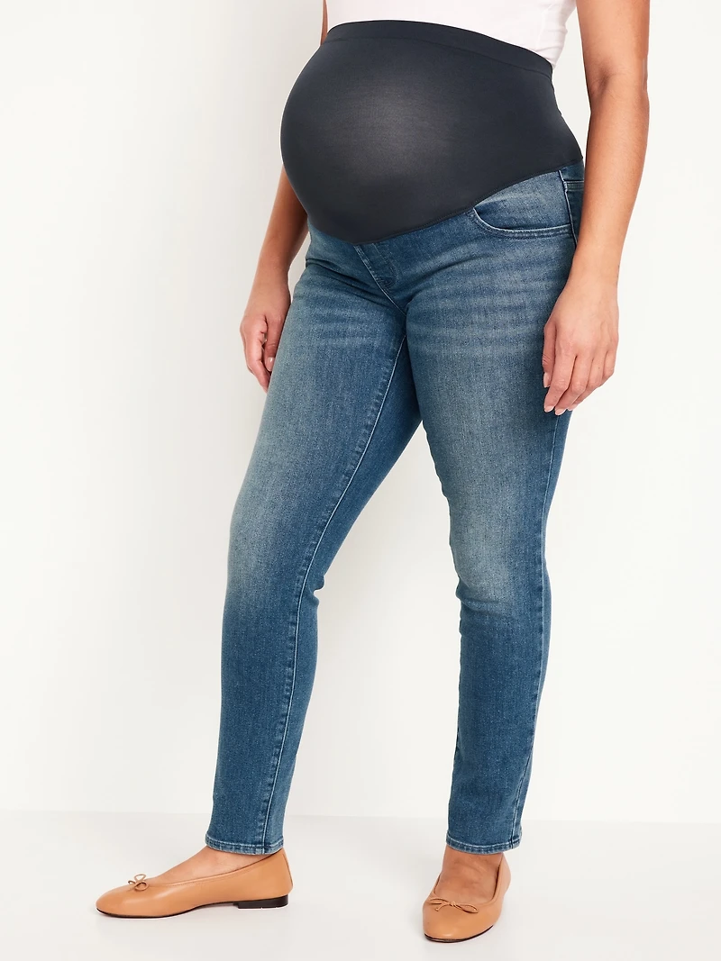 Maternity Full-Panel Wow Straight Jeans
