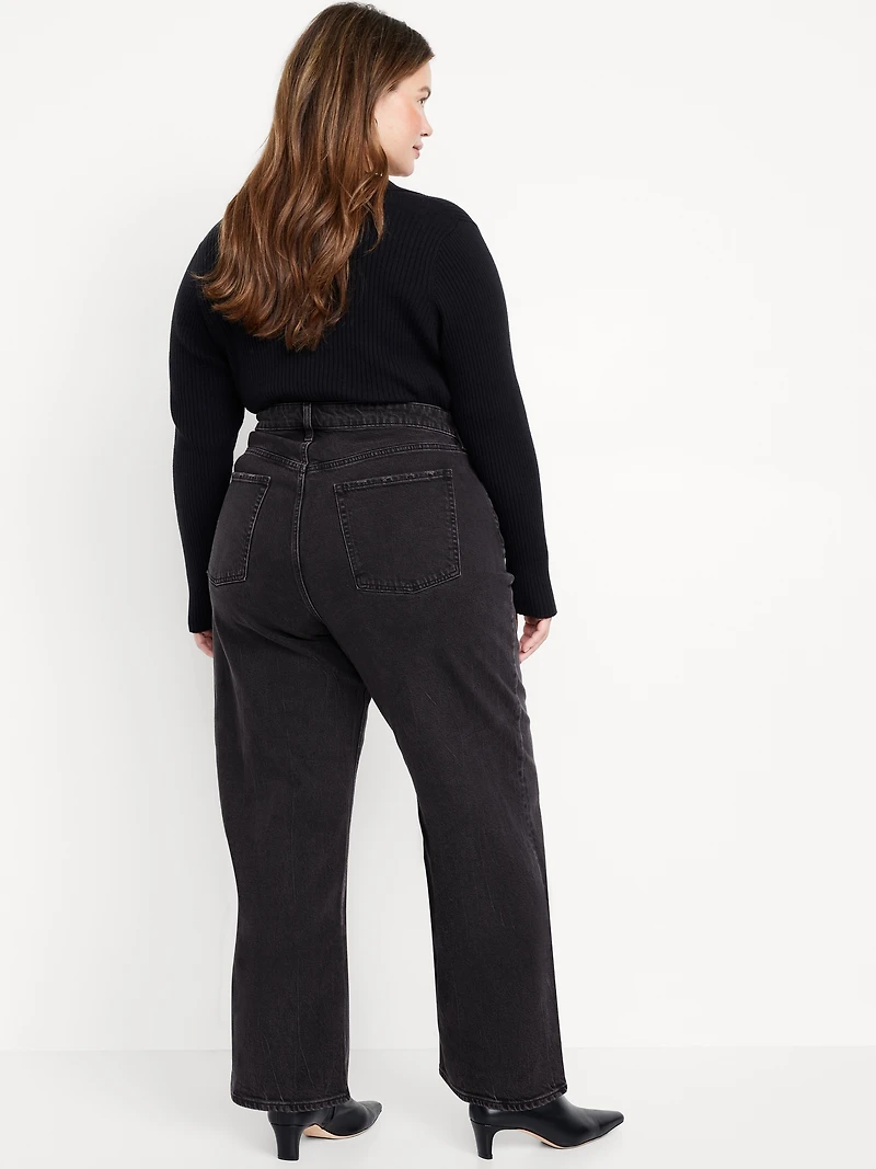 Curvy Extra High-Waisted Wide-Leg Jeans
