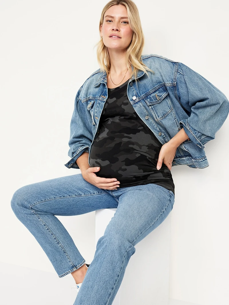 Maternity Scoop-Neck T-Shirt