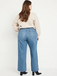 Curvy Extra High-Waisted Sky-Hi Wide-Leg Jeans