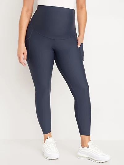 Maternity Full-Panel PowerSoft 7/8 Leggings