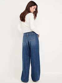 High-Waisted Baggy Wide-Leg Jeans