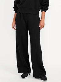 High-Waisted Bounce Fleece Wide-Leg Sweatpants