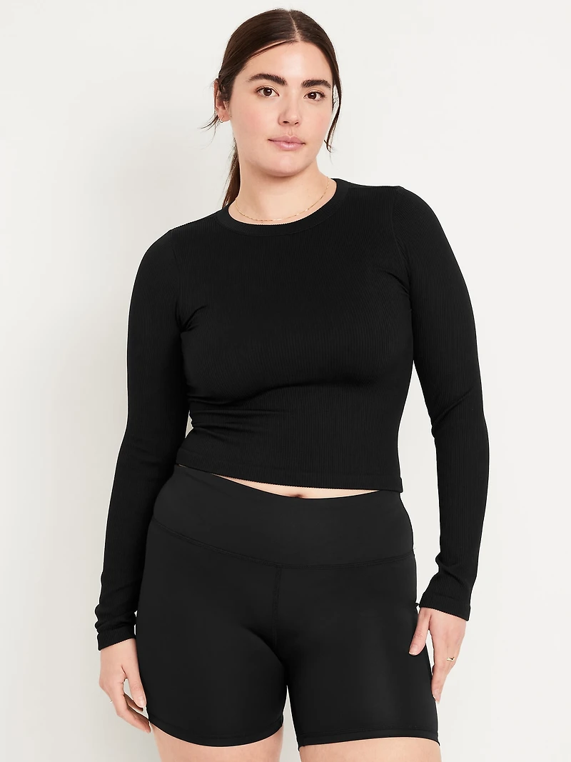 Exhale Seamless Fitted Rib T-Shirt