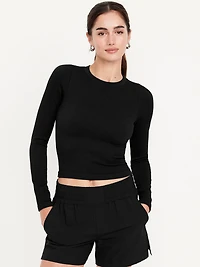 Exhale Seamless Fitted Rib T-Shirt