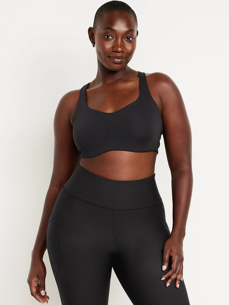 PowerSoft Molded Cup Strappy Sports Bra