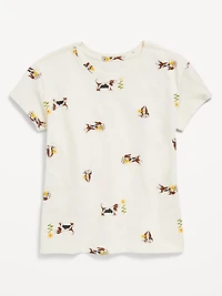Softest Short-Sleeve Printed T-Shirt for Girls