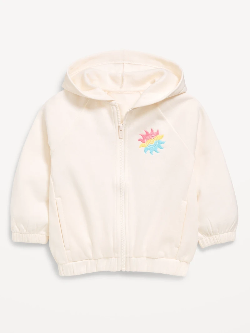 Printed Zip Hoodie for Toddler Girls